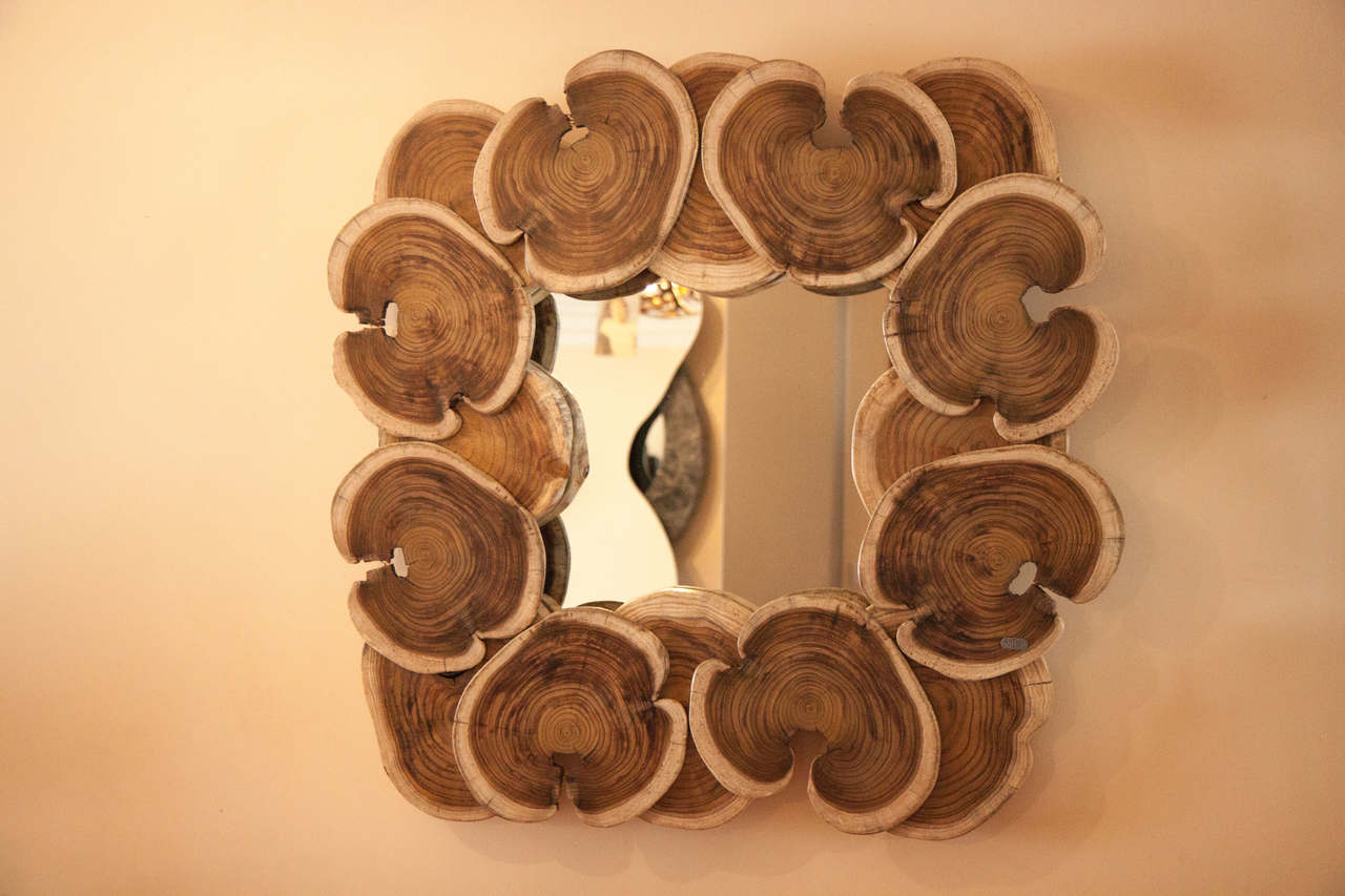 Wood Mirror | bromeliaI
