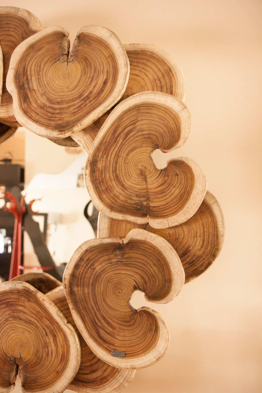 Wood Mirror | bromeliaII